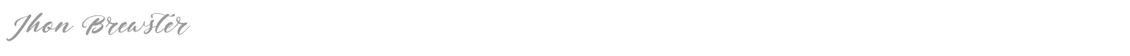 Jhon Brewster font preview